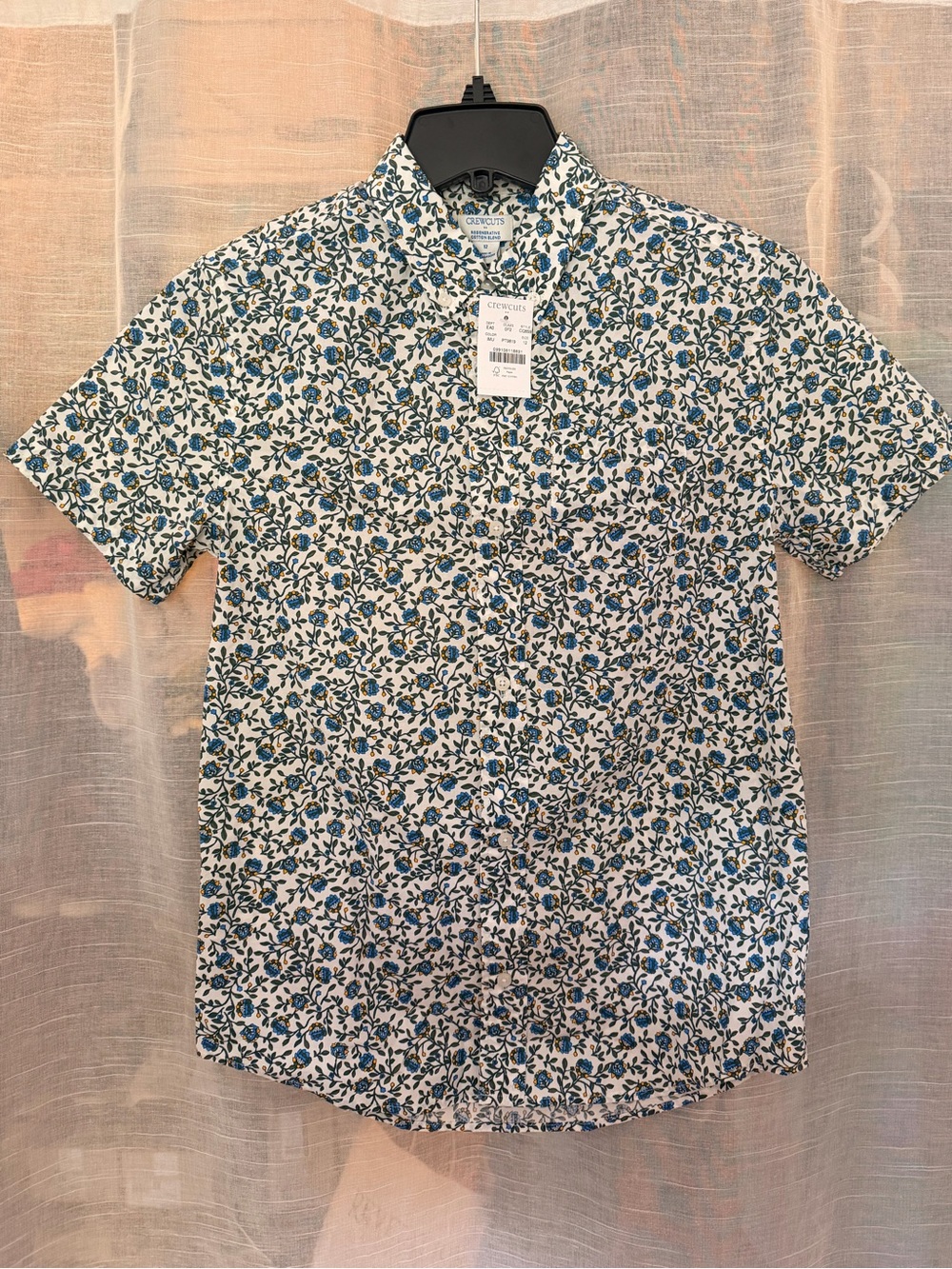 NWT J.Crew Crewcuts boys short-sleeve button-up shirt - size 12